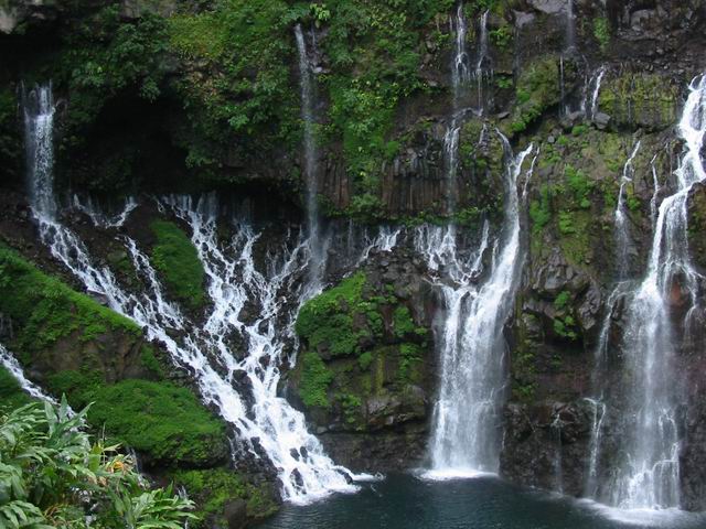La cascade de Grand Galet juste avant de retrouver le véhicule