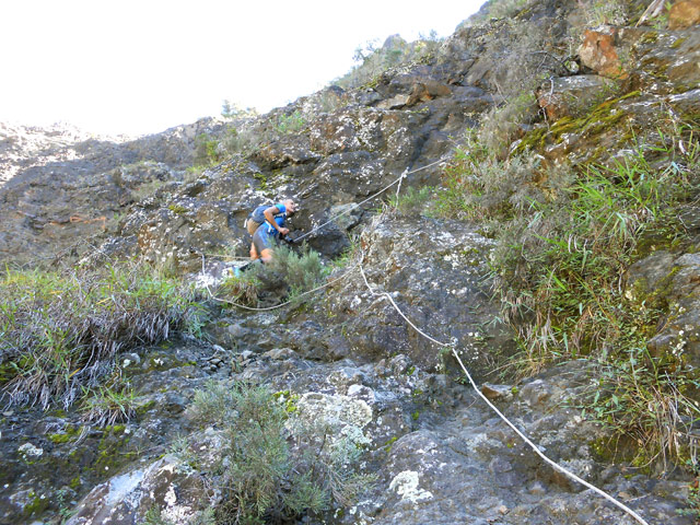 Les cordes rencontrées pour le Bassin Roche ou le long de la ravine sont vite oubliées !