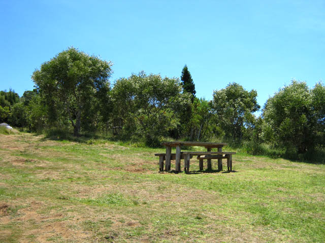 L'arrivée au site de pique-nique près du point de vue sur Mahavel