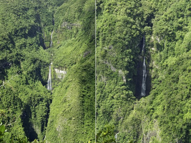 Points de vue sur les cascades du Grand Bras