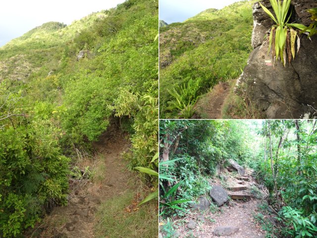 D'autres tronçons du sentier sur des parties faciles