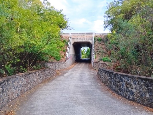 Le tunnel sous la Route des Tamarins