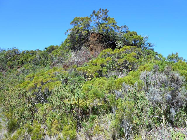 Descente facile dans le cratère, non dangereux