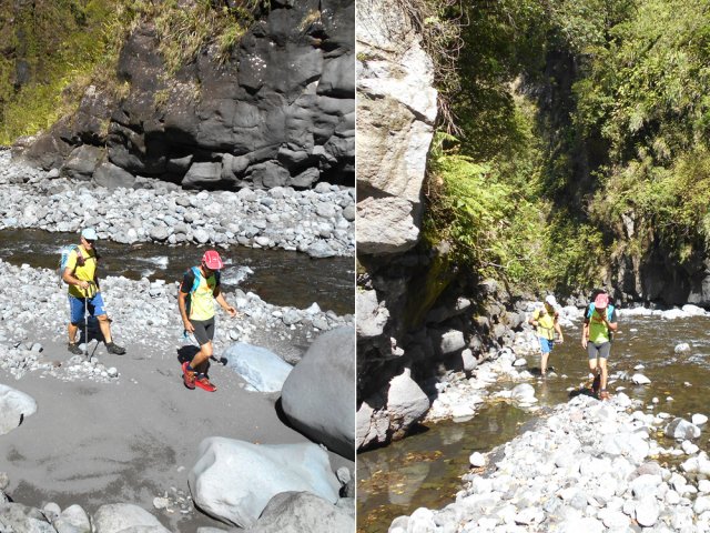 Deux rares portions assez plates sur sol très praticable