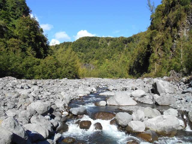 On retrouve une rivière presque ordinaire à partir des ponts