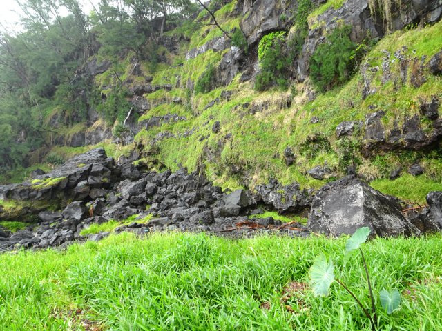 Les cascades à sec de la Ravine Pont Rouge