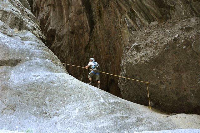Montée au-dessus de la cascade de la Chapelle