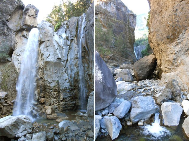 L'univers minéral qui entoure la cascade ou la rivière