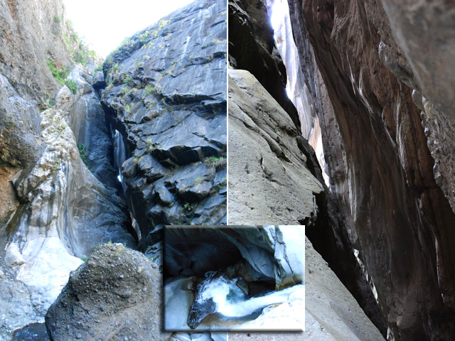 Fin du parcours à l'impressionnante faille étroite de la Chapelle