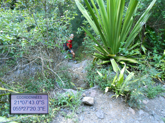 Le départ du sentier vers la Chapelle