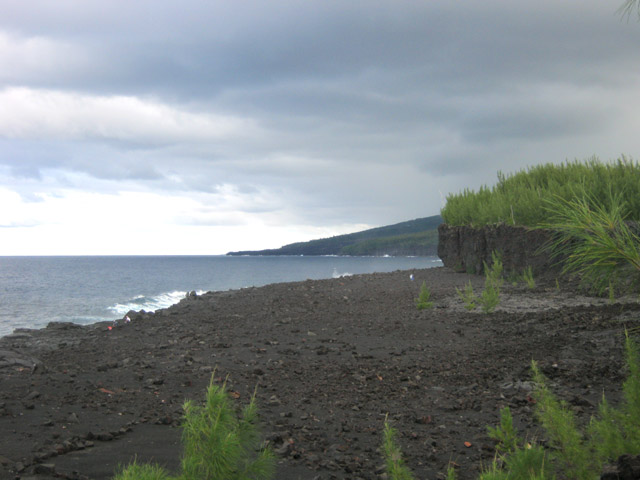Platier basaltique à la Pointe du Grand Brûlé