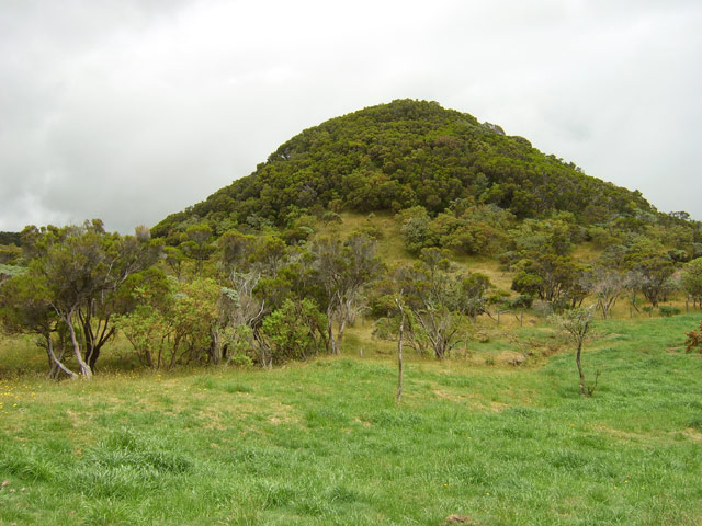 Plusieurs petits pitons dans les prairies bouchent un peu l'horizon