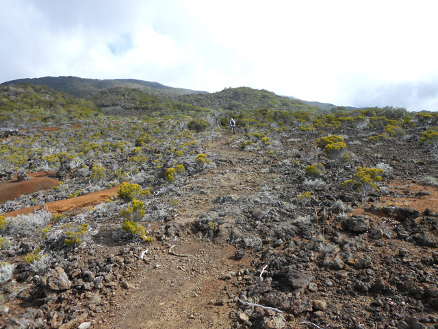 Quelques zones sont plus arides que d'autres mais le sentier bien balisé