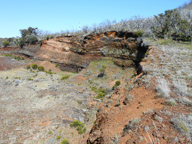 Quelques restes volcaniques au pied du Piton de Caille