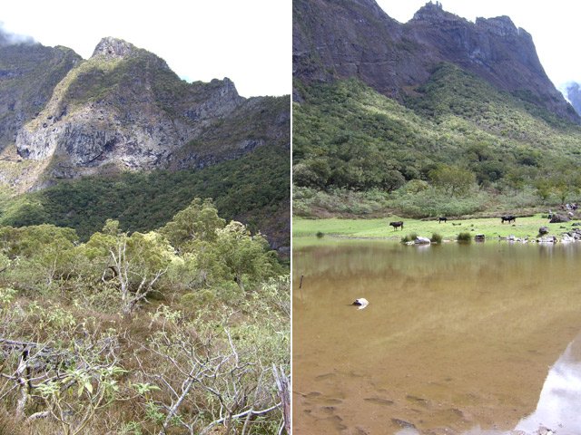 La mare est parfois à sec s'il ne pleut pas