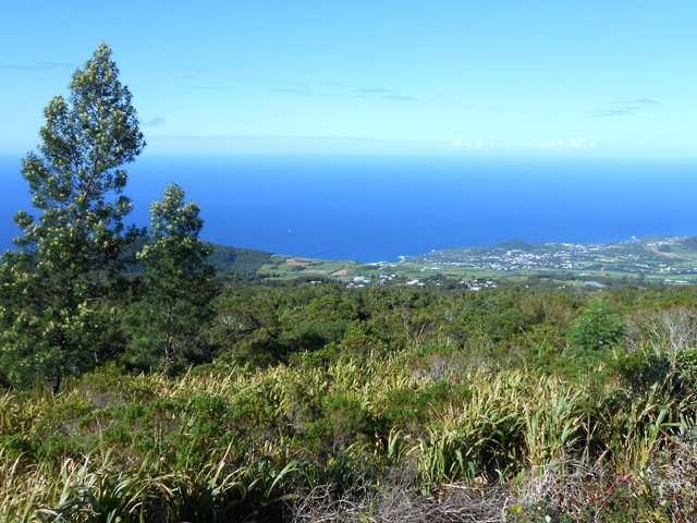 Panoramas sur l'océan depuis la piste