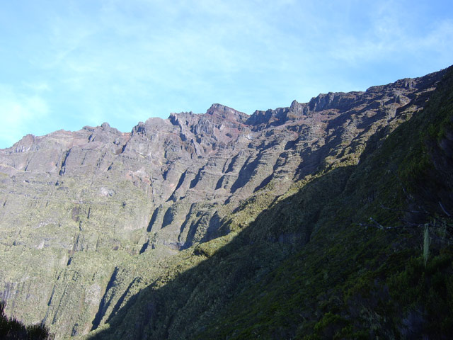 Le Gros Morne durant la Montée depuis le Bloc