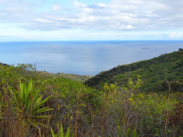 Nombreux panoramas sur l'océan en direction de la Grande Chaloupe