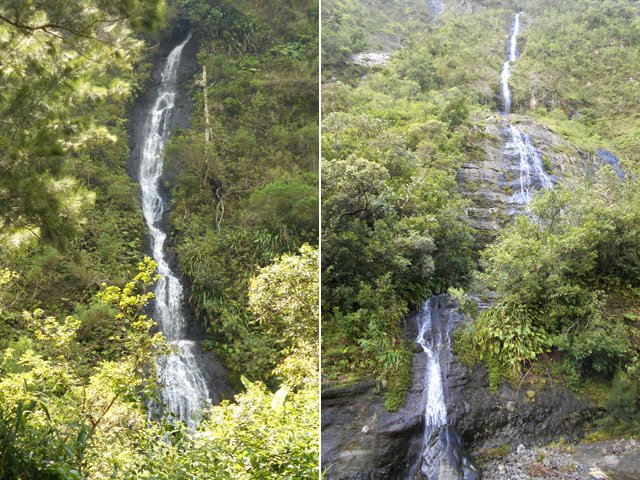 Deux autres longues et fines chutes