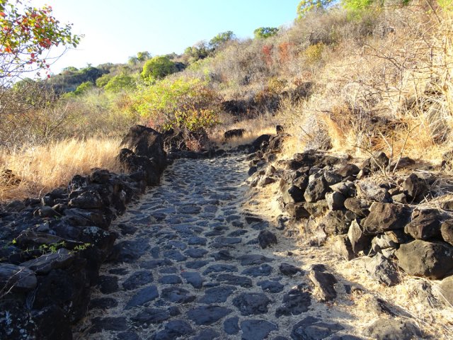 Certaines parties sont plus étroites en raison des anciens éboulis