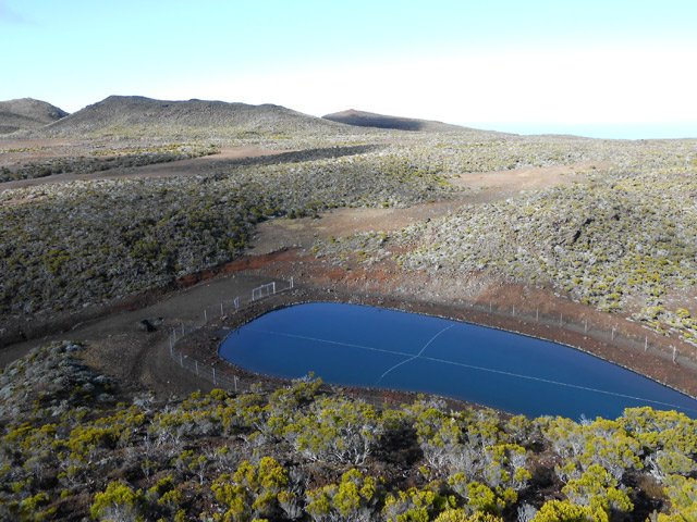 La réserve d'eau du Piton Lacroix