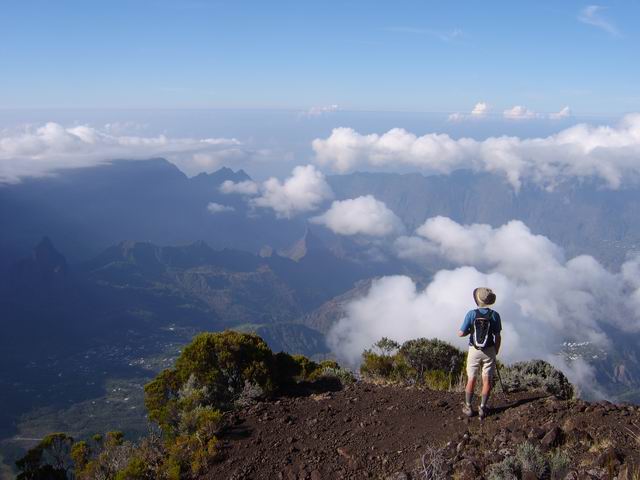 Début de la descente vers le Bloc et Cilaos