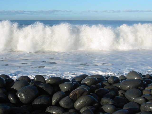 Possibilité de voir de belles vagues mais baignade interdite