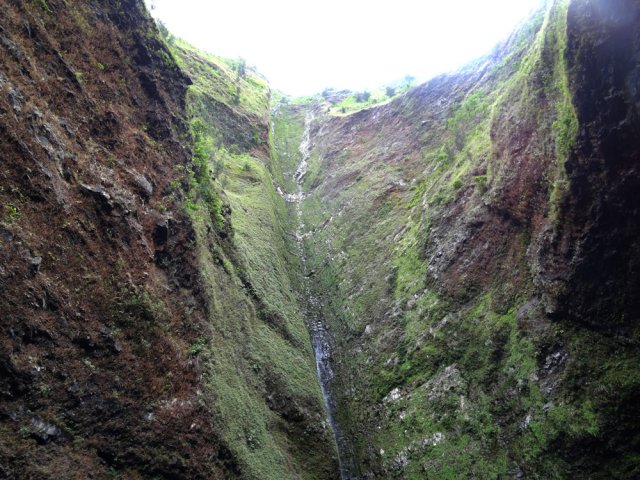 Une idée de la falaise, à sec ce jour là