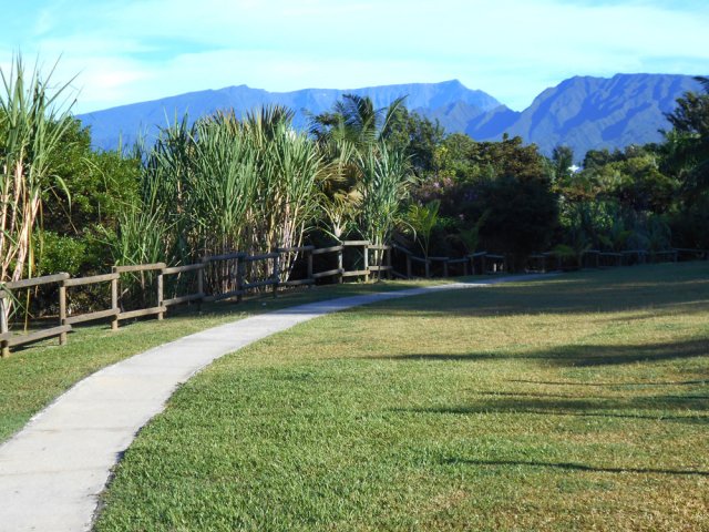 Nouveaux panoramas sur les montagnes depuis l'aire de jeu
