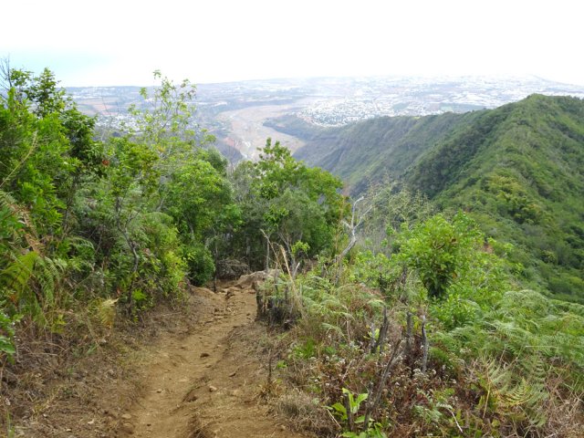Début de la forte descente en direction du point de départ