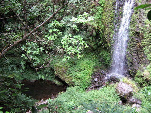Belles petites cascades vers Eboulis Rouge