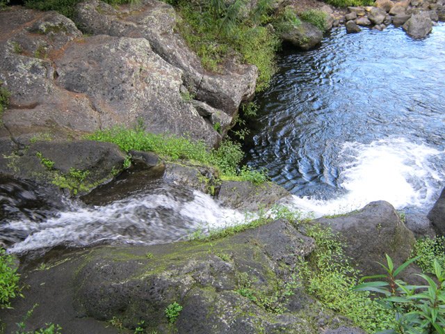 Le bassin vu pendant le passage du gué