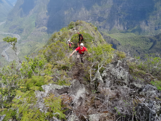 Une bonne idée du cheminement en pente faible