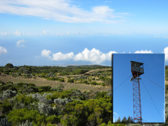 A l'approche du mirador, on aperçoit même la mer vers la Saline