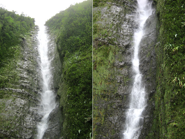 Même en deux prises de vue, on n'a pas la totalité de la chute
