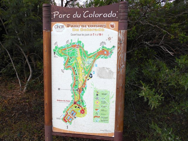 Le plan du parc peut être utile pour se situer