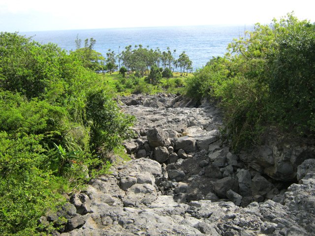 Les ravines rencontrées ont rarement de l'eau