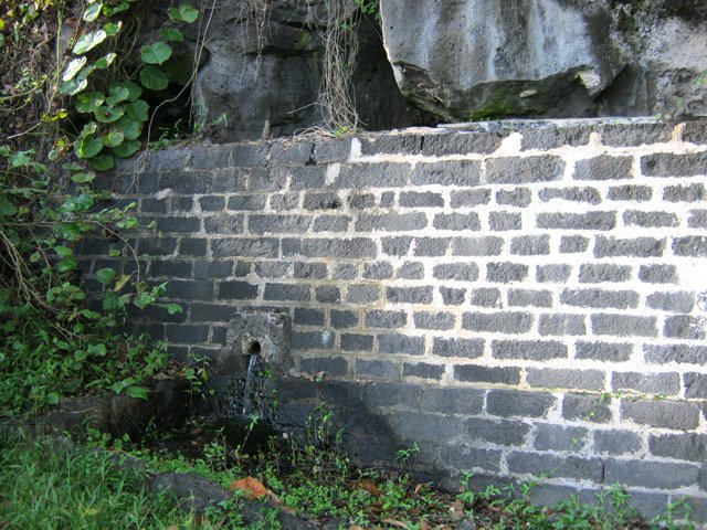 La source dans la montée à Sainte-Rose