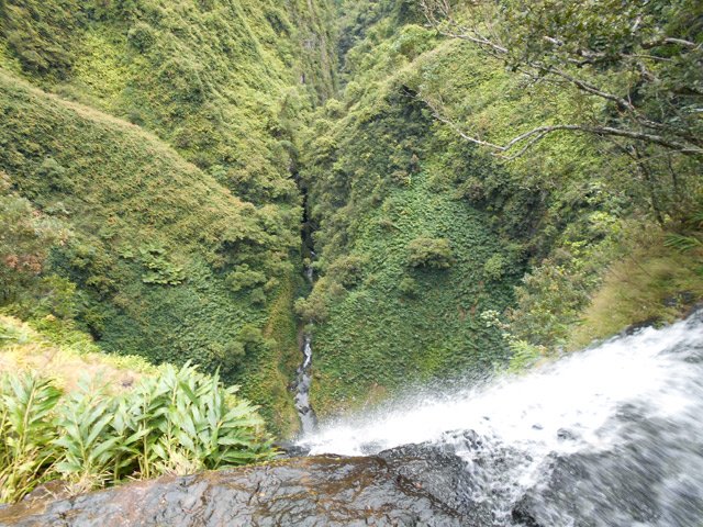 Plus bas, la vallée est une merveille sauvage et étroite. Le paradis des canyonistes
