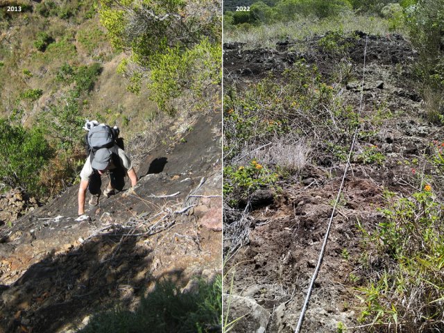 Différence entre 2013 et 2022. Le câble est plus sécurisant