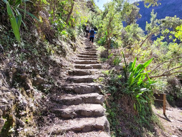 Remontée vers les Orangers
