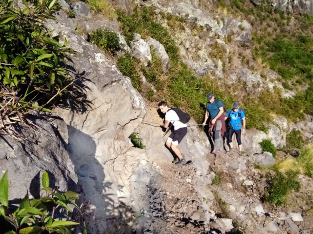 Le passage des anciens éboulis dangereux est désormais sécurisé