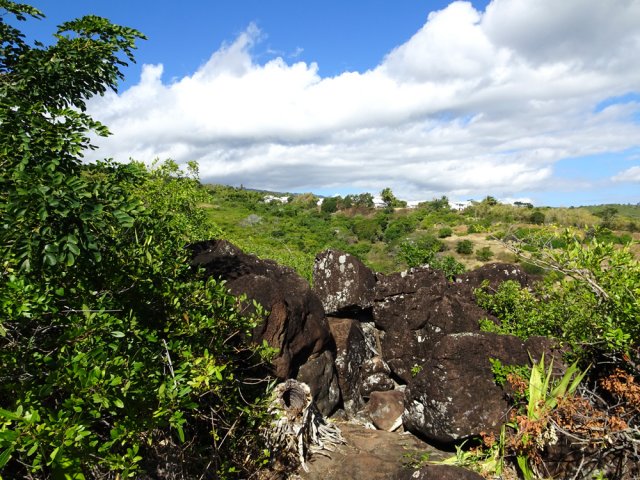 Passage rocheux délicat et un peu vertigineux