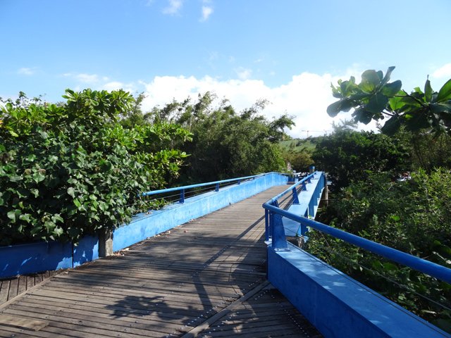 L'arrivée aux installations aquatiques du Bocage