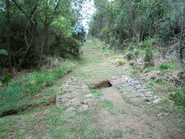 Quelques pavés en fin de descente