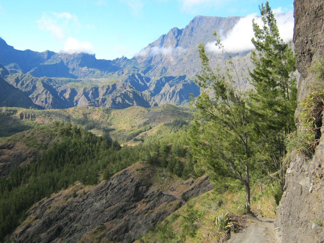 Panorama sur Marla, le Gros Morne et le Taïbit depuis la Brêche
