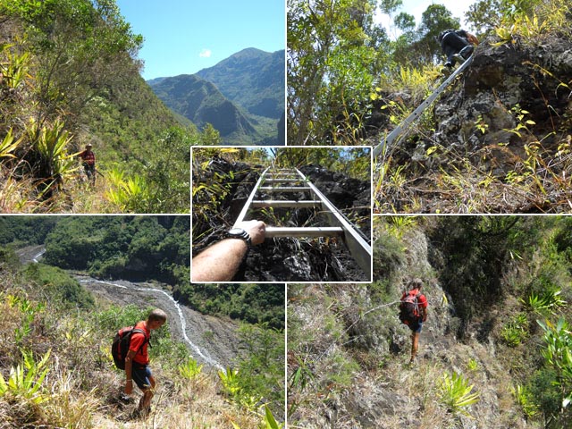 D'autres portions étroites de la descente