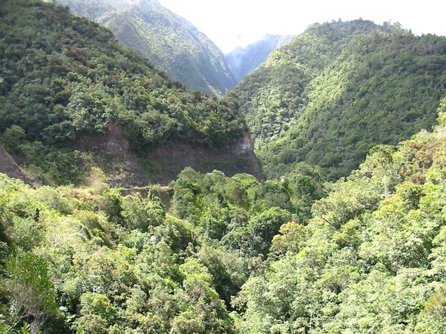 La fin de la piste au-dessus de la Ravine de l'Argamasse