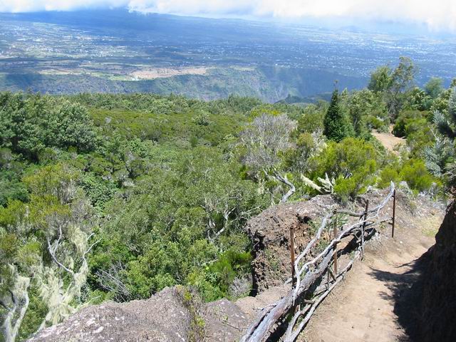 Le sentier de la Chapelle qui n'en finit pas de descendre au retour