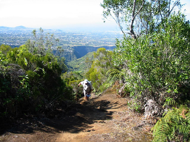 Une autre idée du sentier en plus forte pente